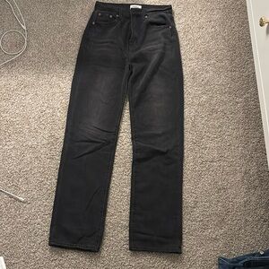 Black pistola straight leg jeans
